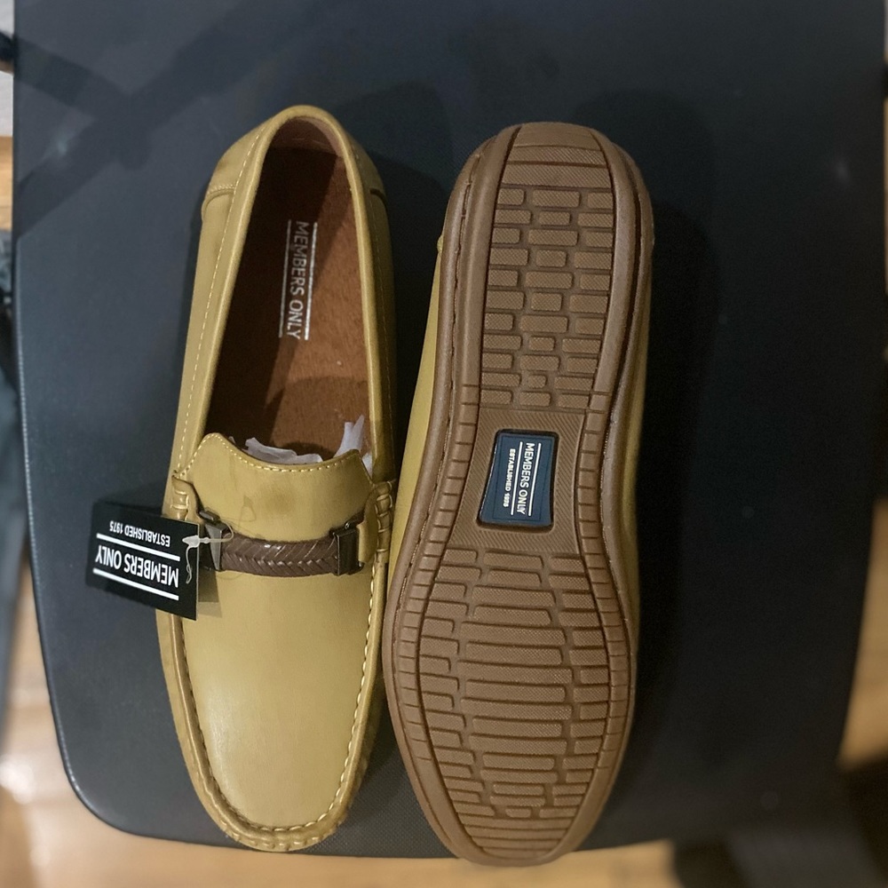 MEMBERS ONLY MEN CAMEL SHOES 10 - Picture 3 of 5